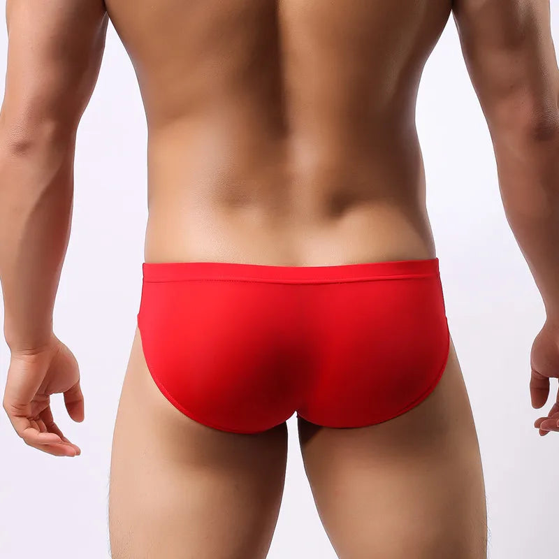 Ice Silk Thin Soft Transparent  - Men’s Mesh Briefs – Sheer Temptation for Bold Moments