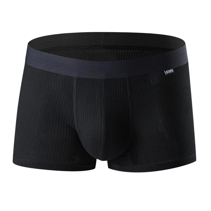 Men’s Modal Boxer Briefs – U-Pouch Support & Breathable Comfort