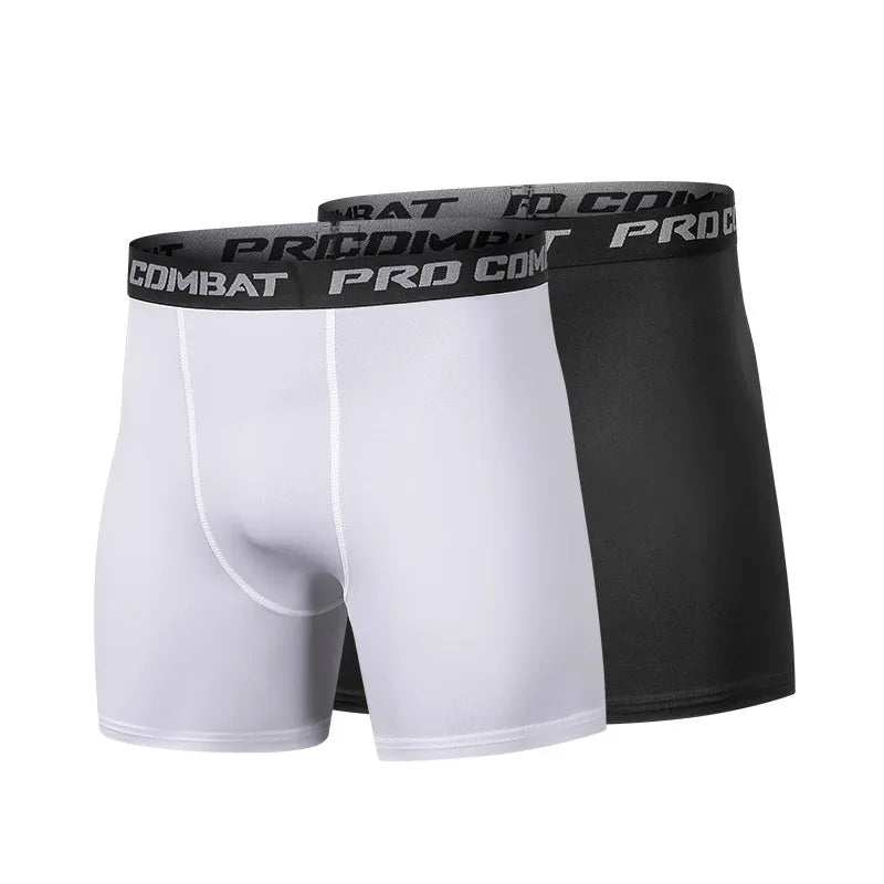 Basketball leggings for men, sports running, fitness training, five point underwear, high elasticity speed dry tight shorts