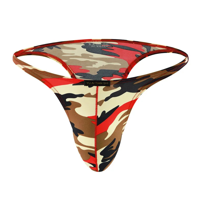 Men's Briefs Modal Panties Breathable Underpants Man Low Waist Camouflage Briefs Comfortable Underwear Briefs