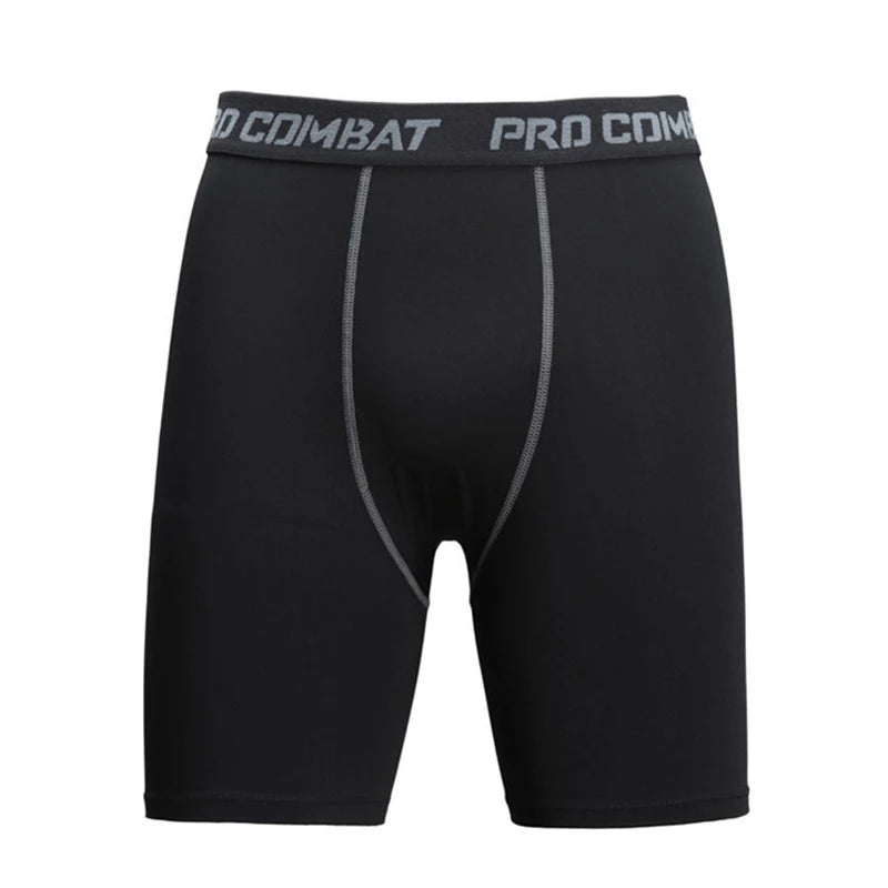 Basketball leggings for men, sports running, fitness training, five point underwear, high elasticity speed dry tight shorts