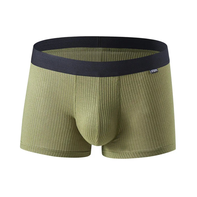 Men’s Modal Boxer Briefs – U-Pouch Support & Breathable Comfort
