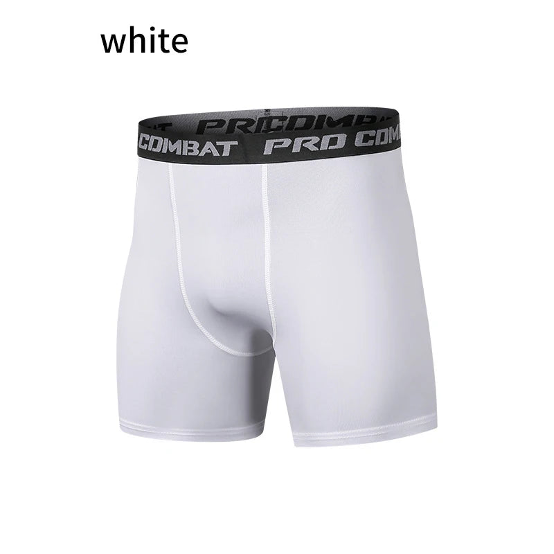 Basketball leggings for men, sports running, fitness training, five point underwear, high elasticity speed dry tight shorts