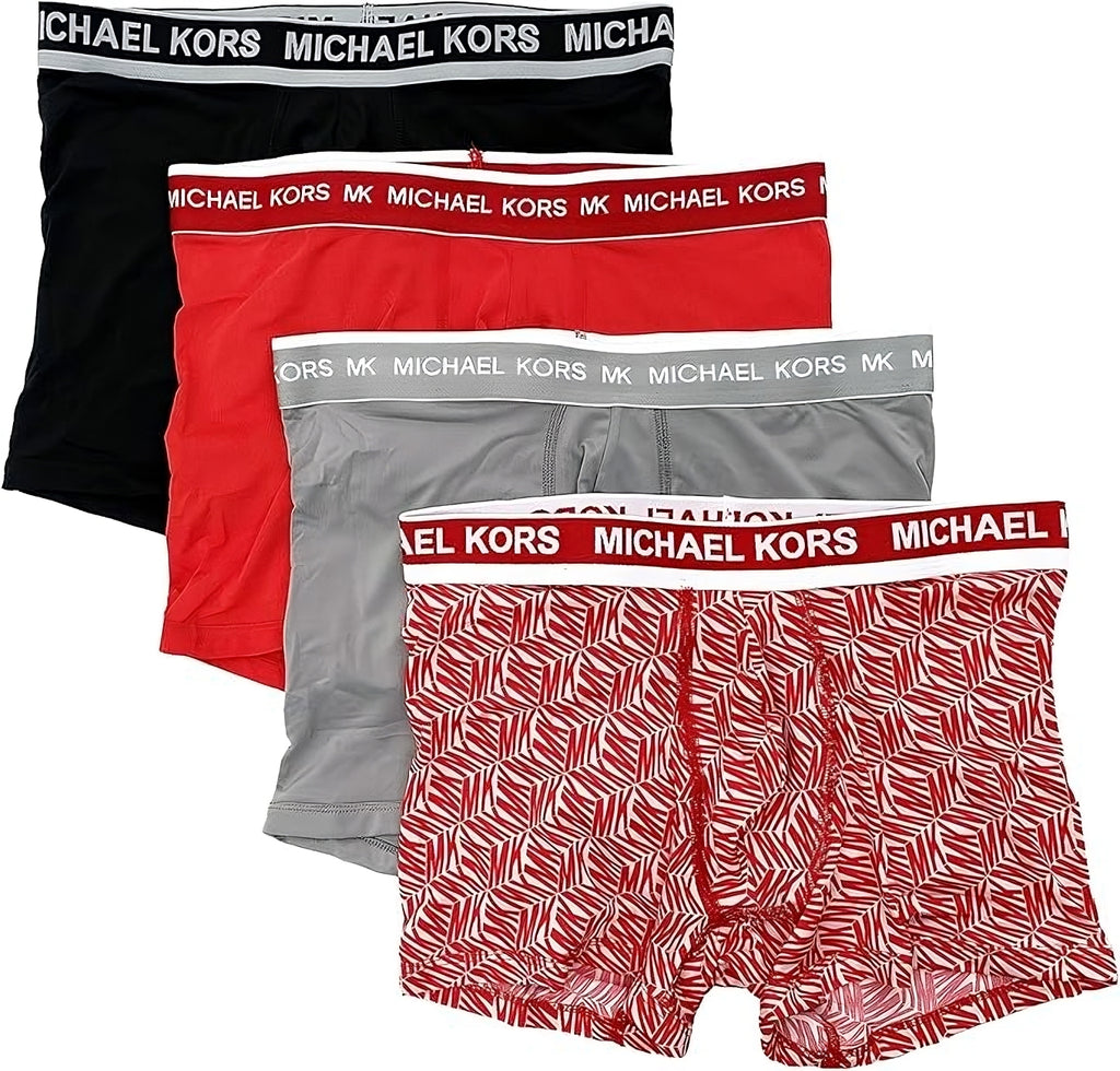 Michael Kors Men`s Performance Poly Boxer Briefs 4 Pack